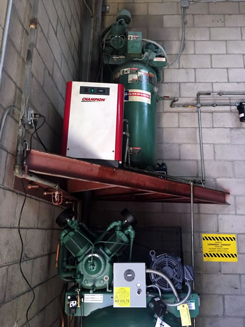 Automotive Repair Facility Compressor Installation